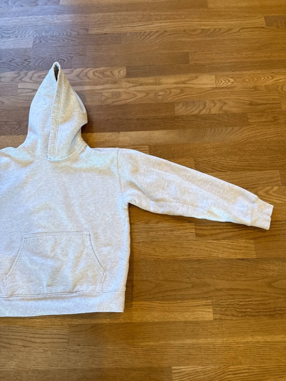 ARITZIA sweat fleece light grey hoodie - Picture 4 of 9